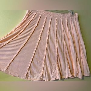 LC LAUREN CONRAD Desert Palm Pieced Skater Skirt S